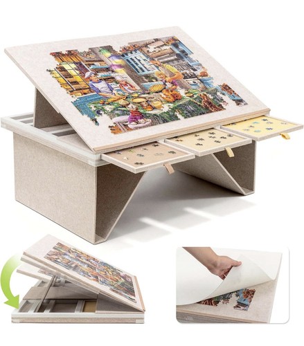 Felt jigsaw puzzle board with - puzzle,