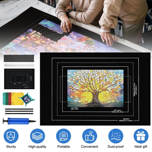 Jigsaw puzzle mat roll - jigsaw, up