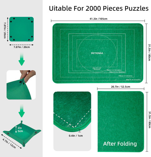 Extra large felt jigsaw puzzle - large,