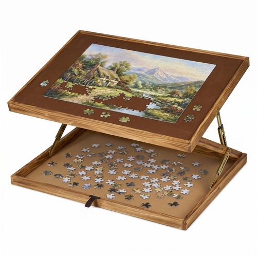 Reversible puzzle board for - puzzle,