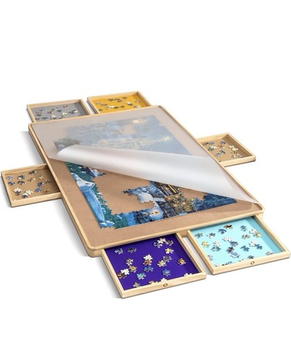 Puzzle board with cover 6 - bn,