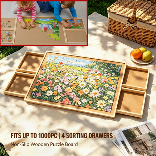 1000pcs wooden jigsaw puzzle - wooden,