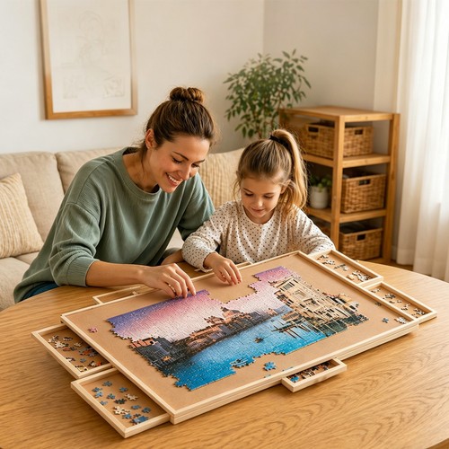 1000pcs wooden jigsaw - wooden, puzzle
